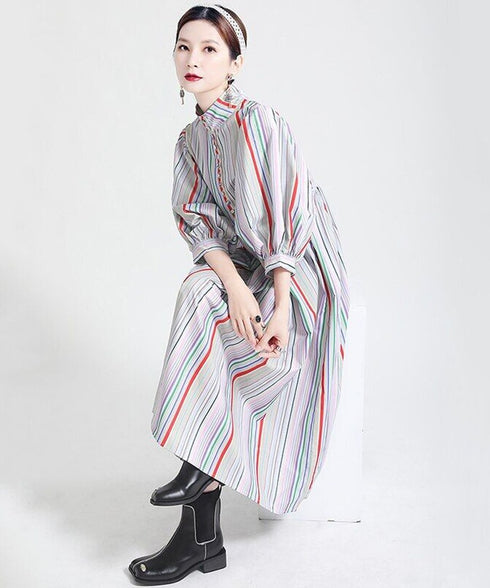 Colorful Line Dress